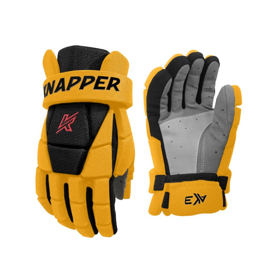 Knapper Hokejbalové rukavice Knapper AK3 S24 SR, Senior, žltá, 13
