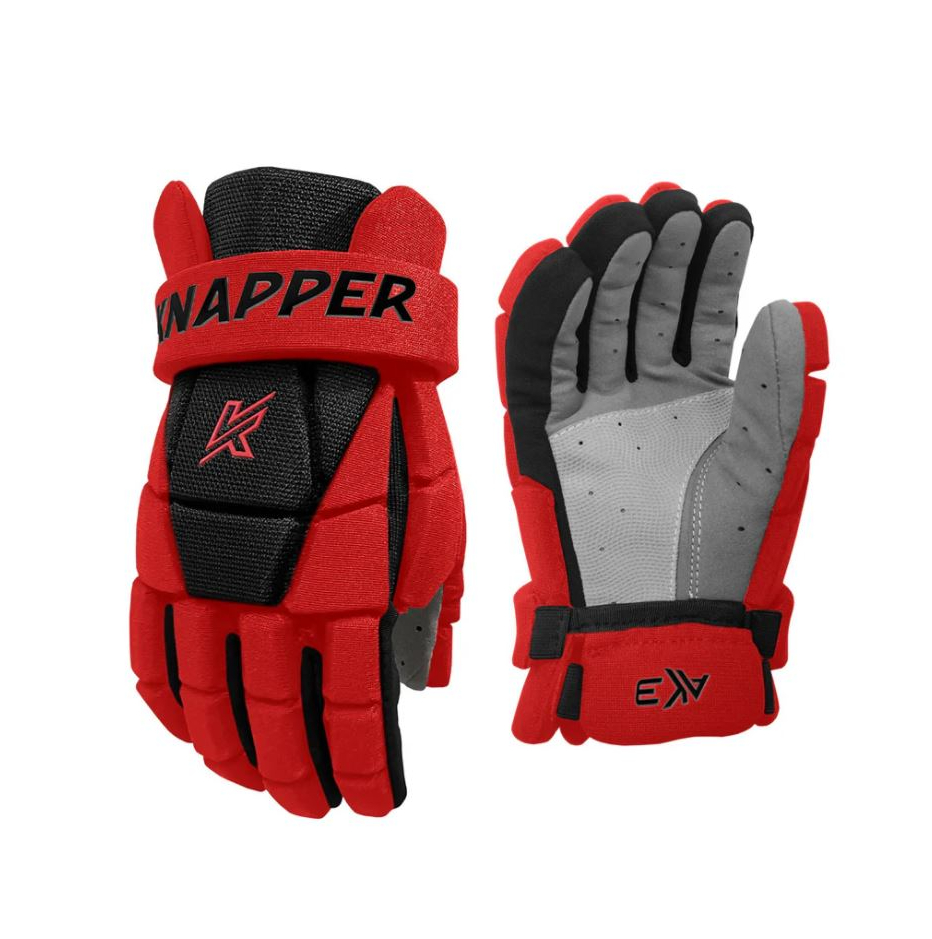Knapper Hokejbalové rukavice Knapper AK3 S24 SR, Senior, červená, 13