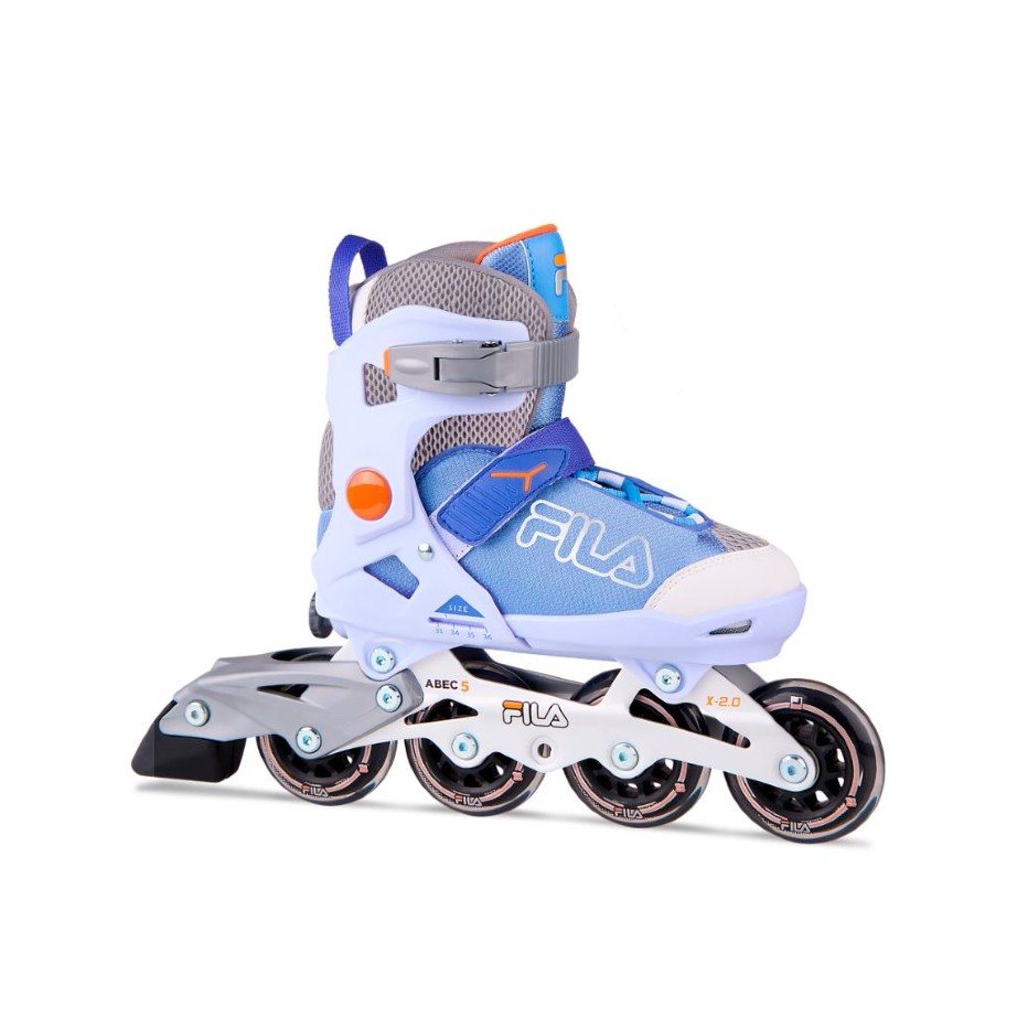 Fila Detské kolieskové korčule la X 2.0 G Lavender, S, 29-32, 4x, 72