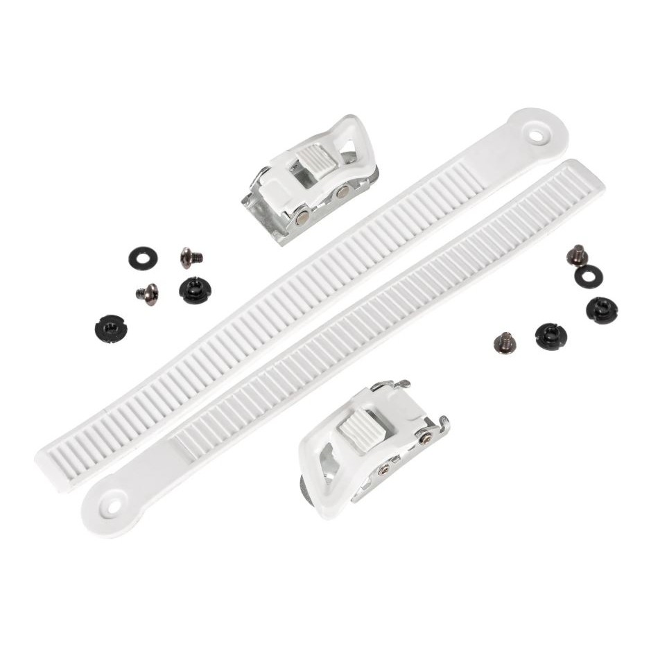 Powerslide Opasok + pracka Powerslide Shadow Buckle Set White, L