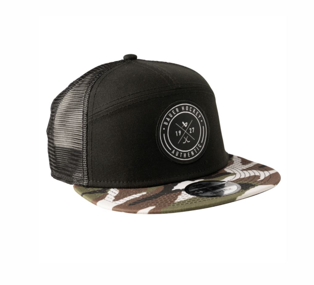 Bauer Šiltovka Bauer 5Panel Camo YTH, detská, čierna