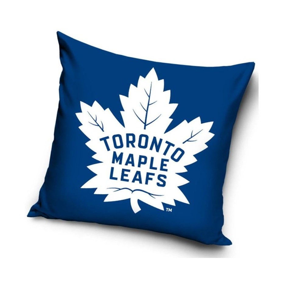 TipTrade Velúrový Vankúš NHL 40x40cm, Toronto Maple Leafs