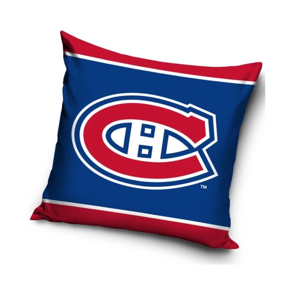 TipTrade Velúrový Vankúš NHL 40x40cm, Montreal Canadiens