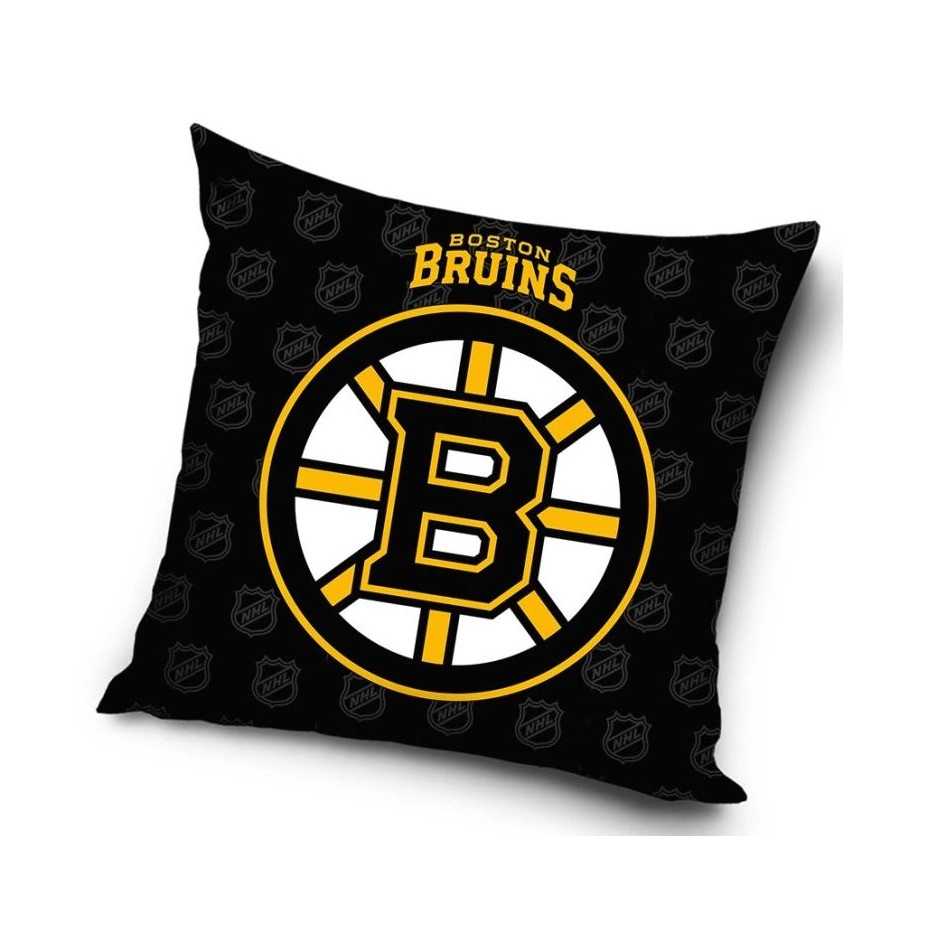 TipTrade Velúrový Vankúš NHL 40x40cm, Boston Bruins
