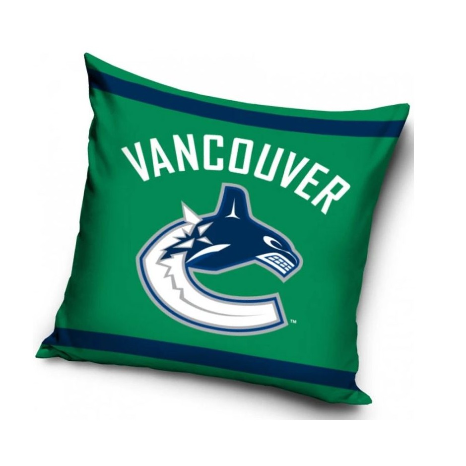 TipTrade Velúrový Vankúš NHL 40x40cm, Vancouver Canucks