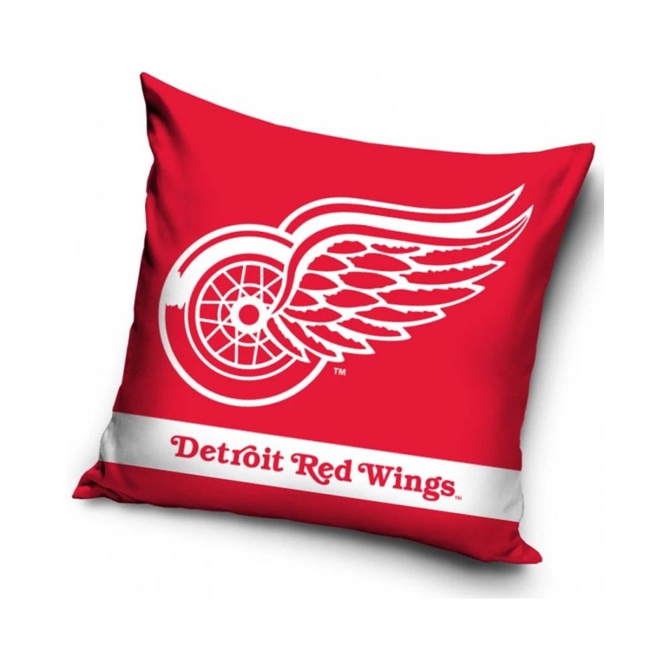 TipTrade Velúrový Vankúš NHL 40x40cm, Detroit Red Wings
