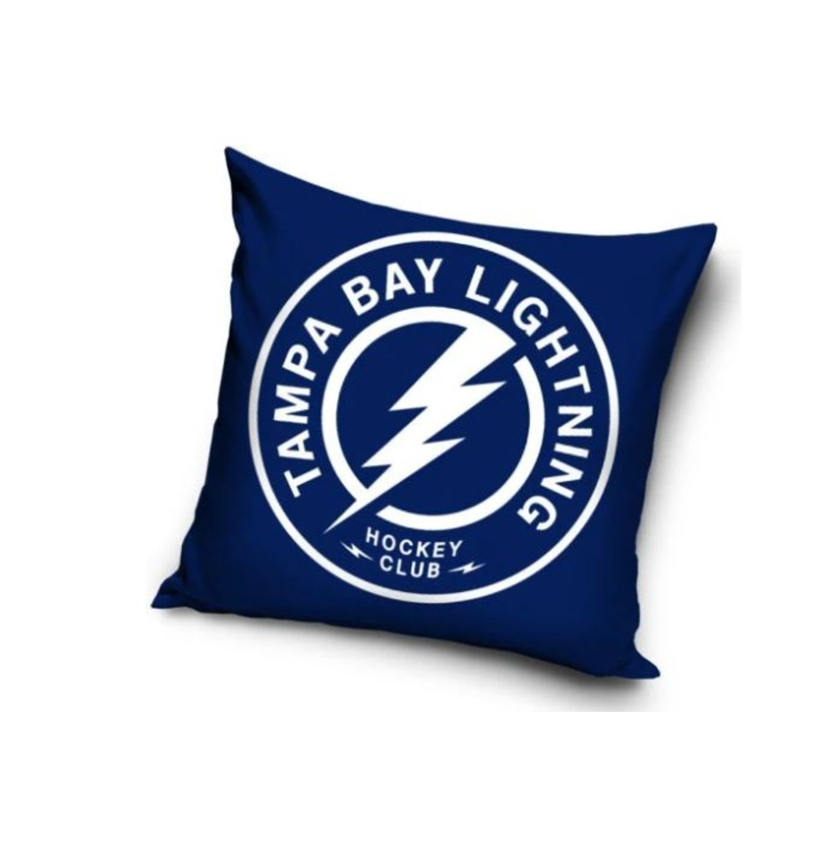 TipTrade Velurový Polštář NHL Color 40x40cm, Tampa Bay Lightning