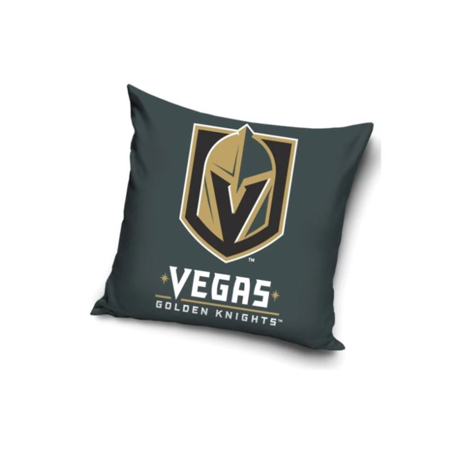 TipTrade Velurový Polštář NHL Color 40x40cm, Vegas Golden Knights