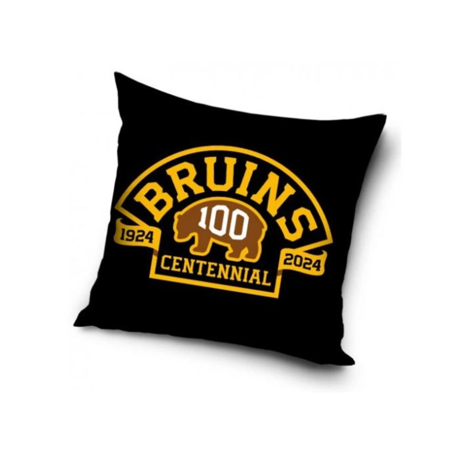 TipTrade Velurový Polštář NHL Color 40x40cm, Boston Bruins