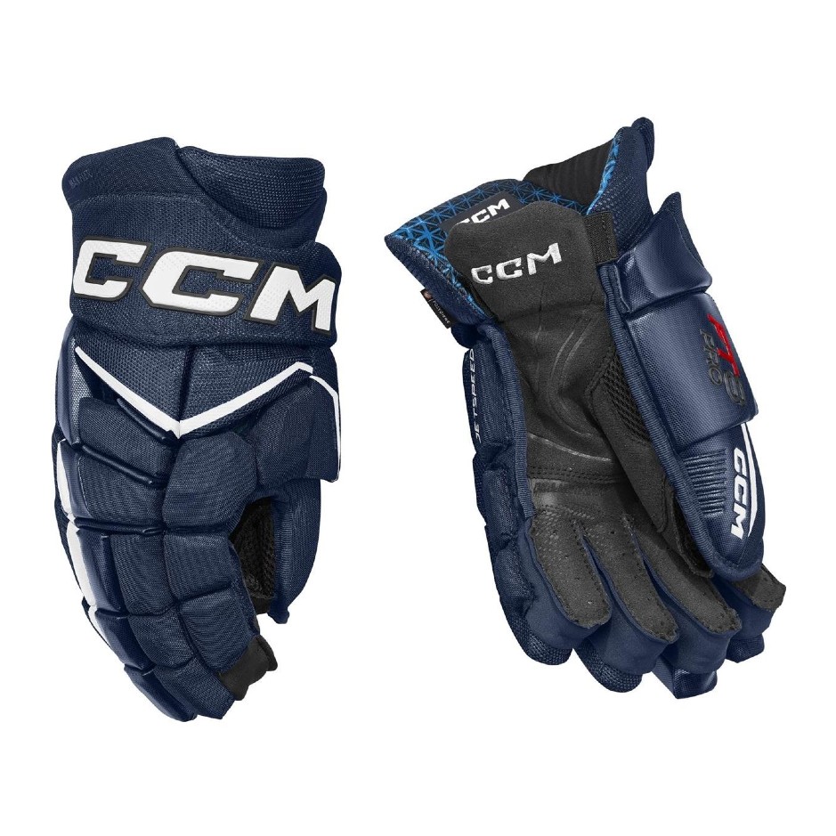 CCM Rukavice CCM Jetspeed FT8 Pro SR, tmavo modrá-biela, Senior, 13"