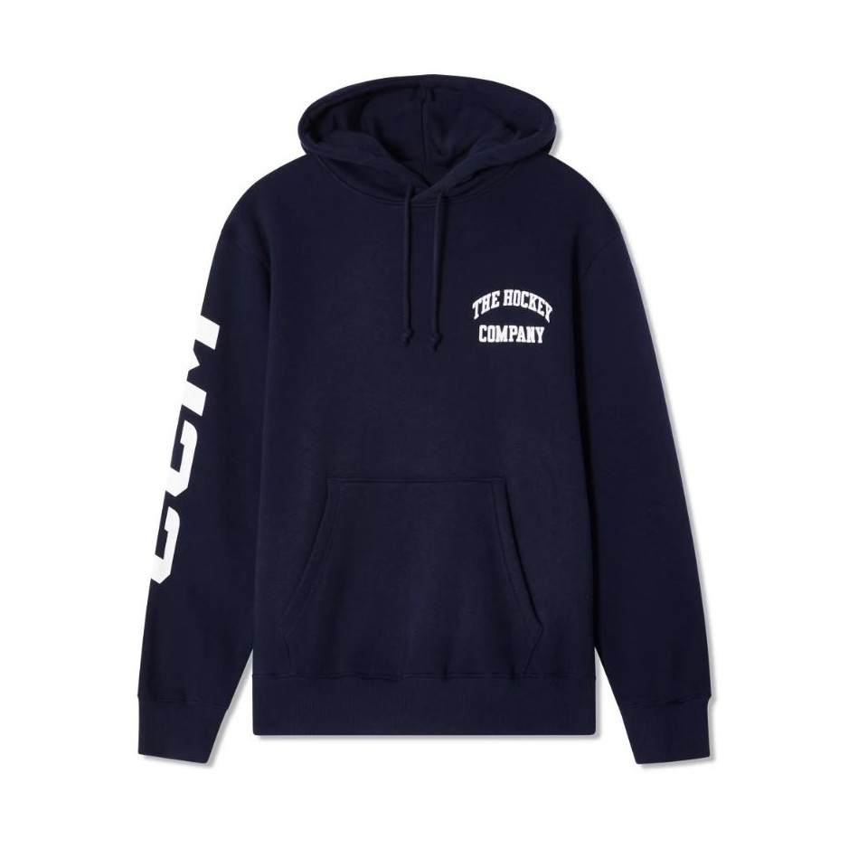 CCM Mikina CCM Athleisure Fleece Hoodie YTH, tmavo modrá, Detská, L