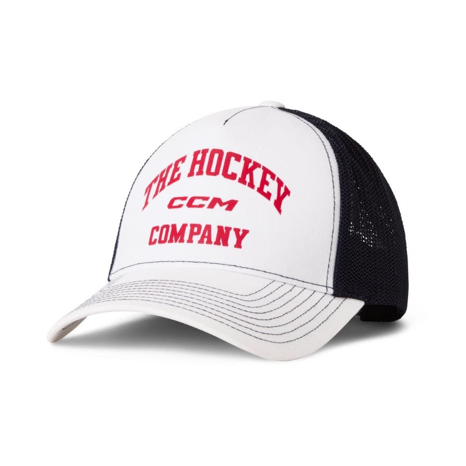 CCM Šiltovka CCM Athleisure Meshback Trucker, biela