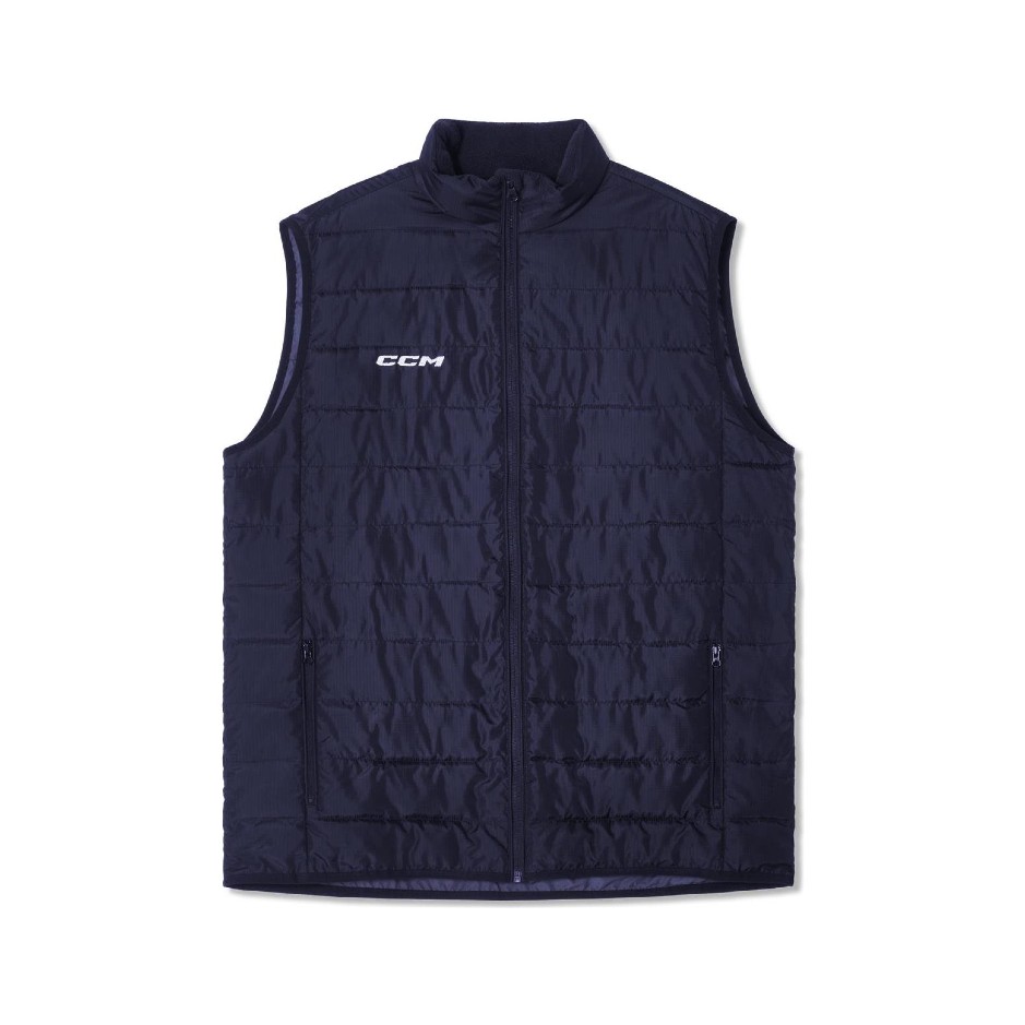 CCM Vesta CCM Team Quilted Vest SR, tmavo modrá, Senior, XXL