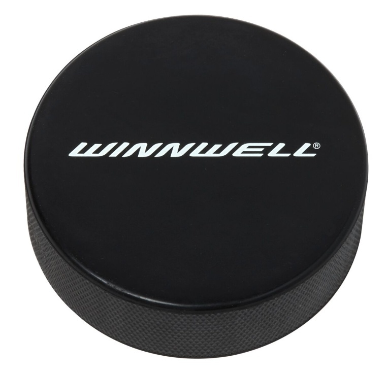 Hokejový puk Winnwell černý oficiální s logem, černá
