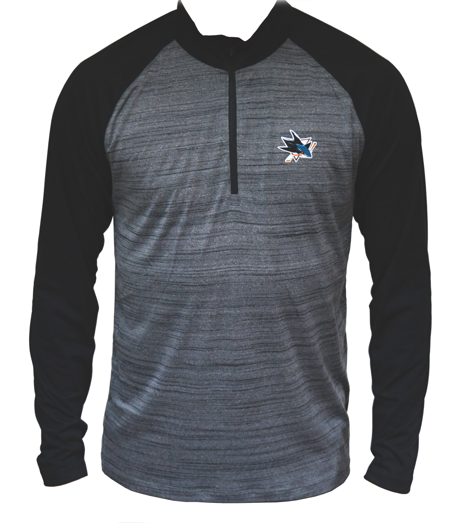 CCM Mikina Level Wear NHL Vandal 1/4 Zip Midlayer SR, Senior, S, San Jose Sharks