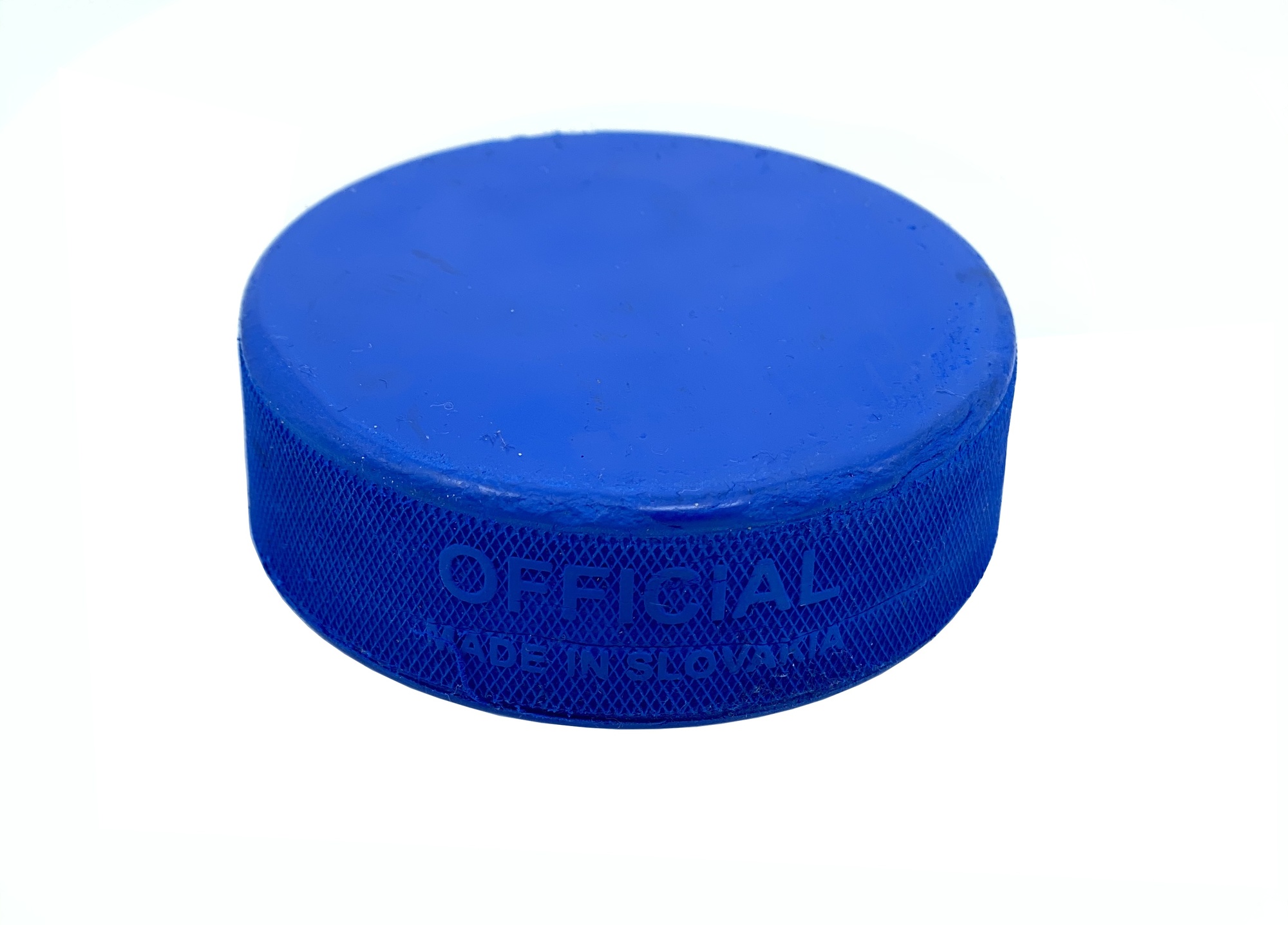 Hokejový puk InGlasCo modrý JR odlehčený tréninkový