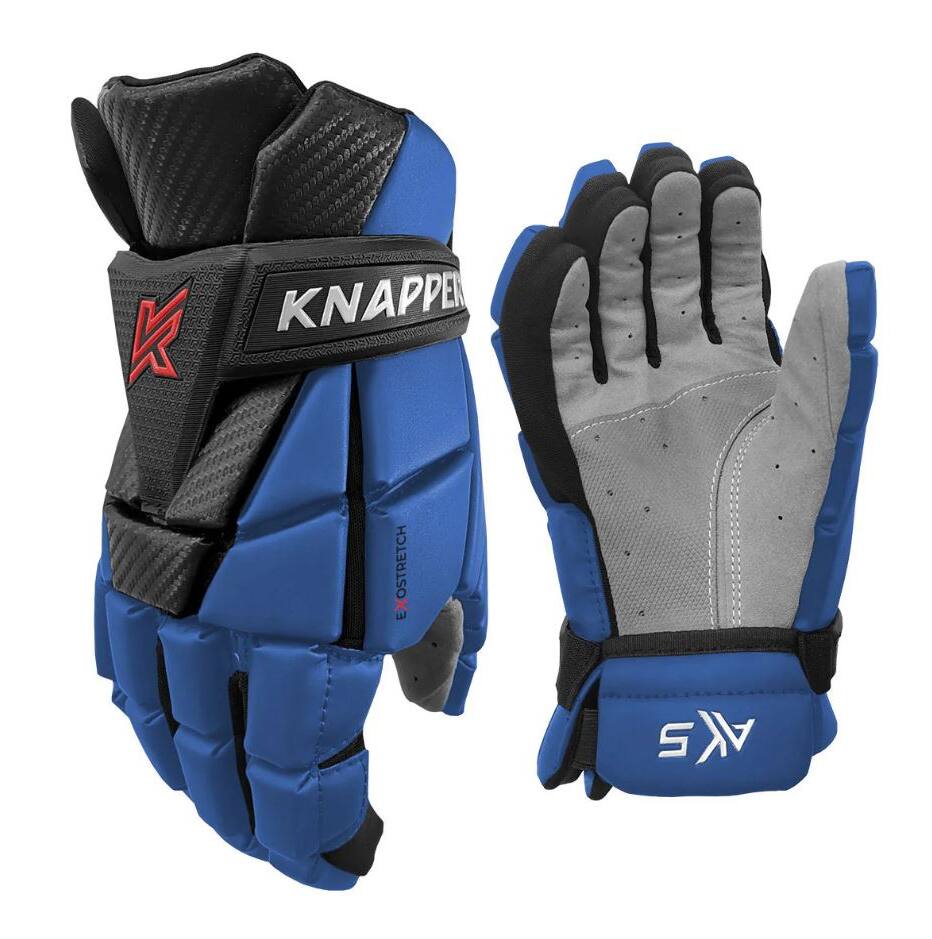 Knapper Hokejbalové rukavice Knapper AK5 v2 SR, Senior, modrá, 13"