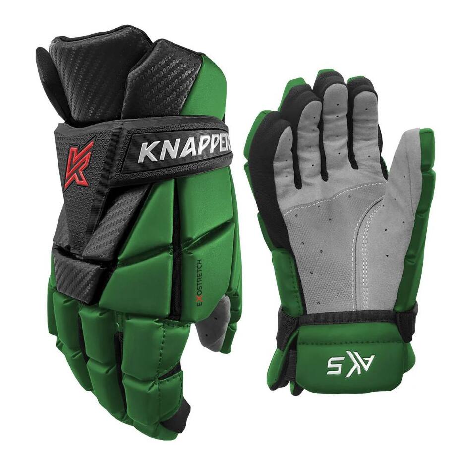 Knapper Hokejbalové rukavice Knapper AK5 v2 SR, Senior, zelená, 14"