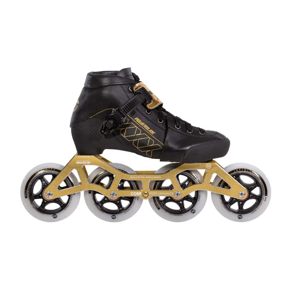 Powerslide Dětské kolečkové brusle Powerslide XXX Adjustable Gold, 3x, 90, 31-34