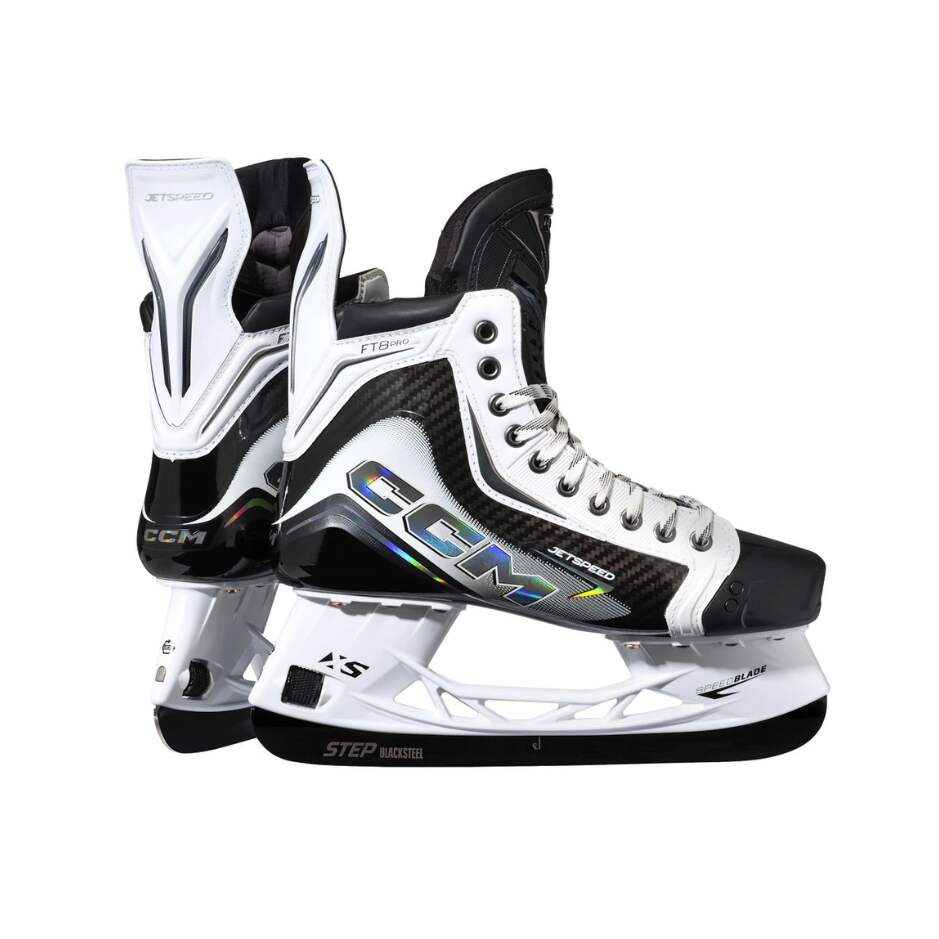CCM Hokejové brusle CCM JetSpeed FT8 Pro White SR, Senior, 9.0, 44.5, R