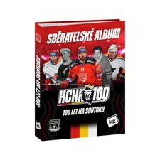Sběratelské album pro hokejové kartičky 100 LET NA SOUTOKU HRADEC KRÁLOVÉ + 10 fólií