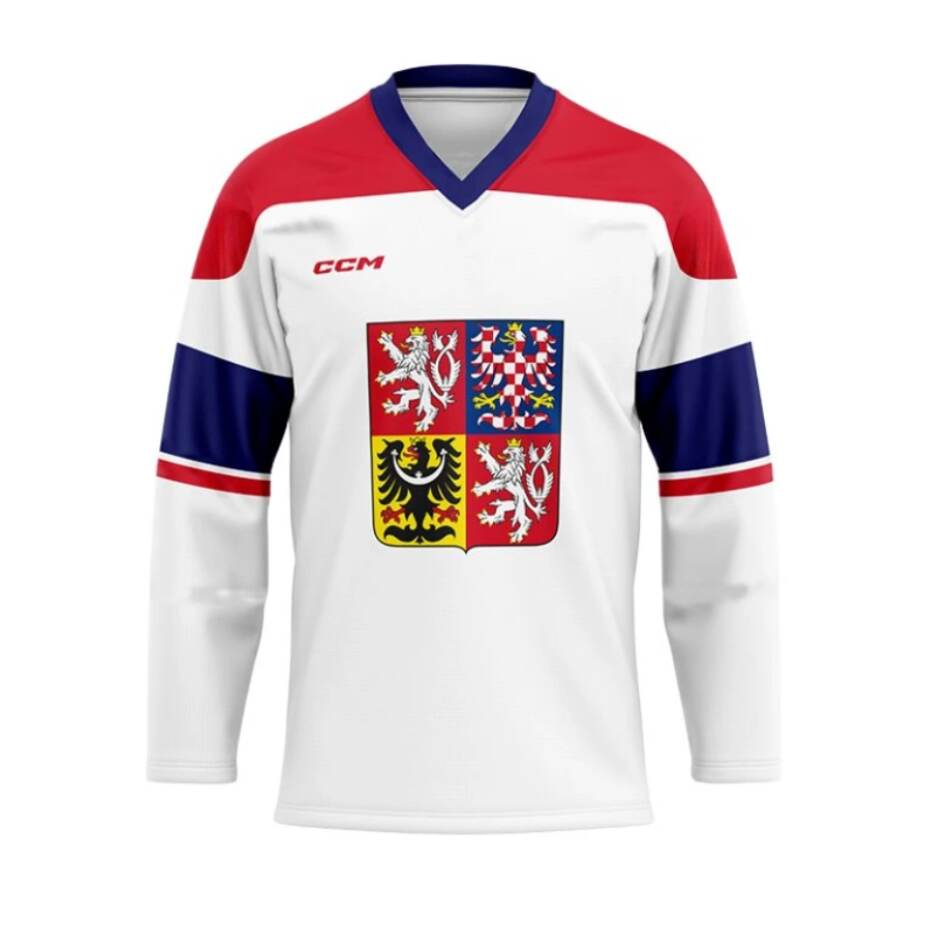 CCM Reprezentační dres CCM ZOH bílý bez reklam, Senior, bílá, M