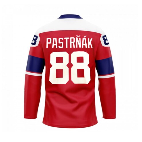 Reprezentační dres CCM ZOH bez reklam červený Pastrňák