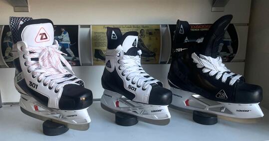 Detailed comparison of Daoust 701, Daoust 501, and Daoust 301OG hockey skates