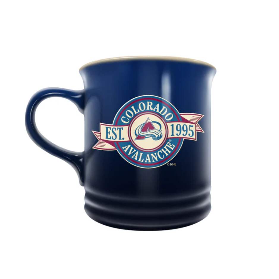 InGlasCo Hrnek NHL 14 OZ Banner Design, Colorado Avalanche