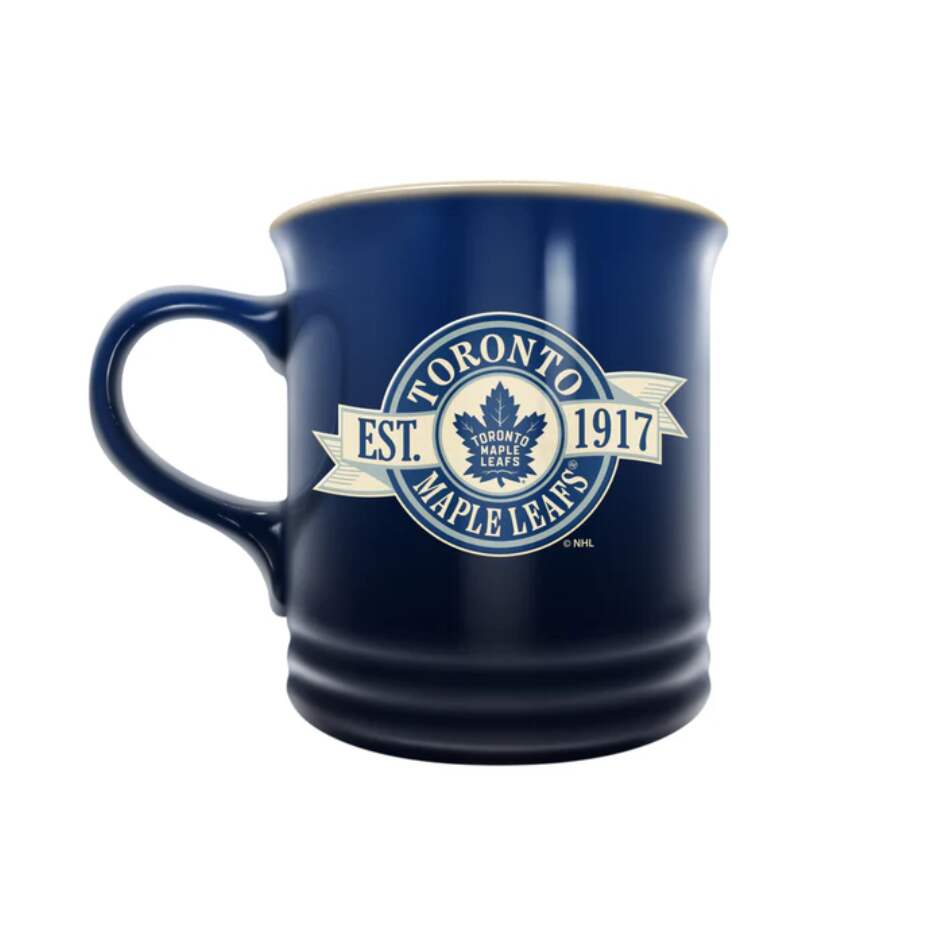 InGlasCo Hrnek NHL 14 OZ Banner Design, Toronto Maple Leafs