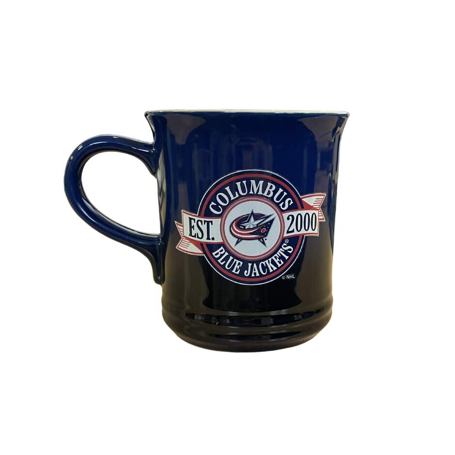 InGlasCo Hrnek NHL 14 OZ Banner Design, Columbus Blue Jackets