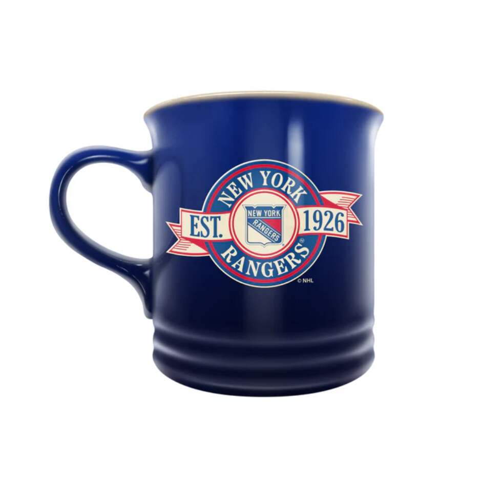 InGlasCo Hrnek NHL 14 OZ Banner Design, New York Rangers