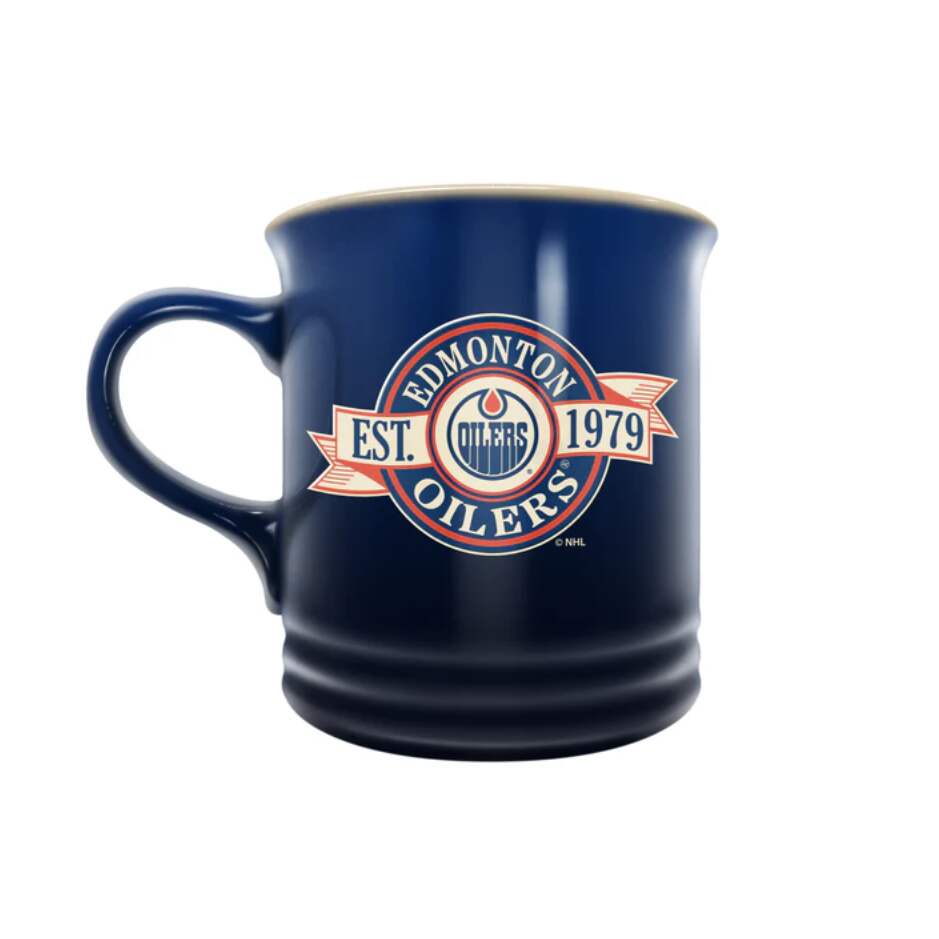 InGlasCo Hrnek NHL 14 OZ Banner Design, Edmonton Oilers