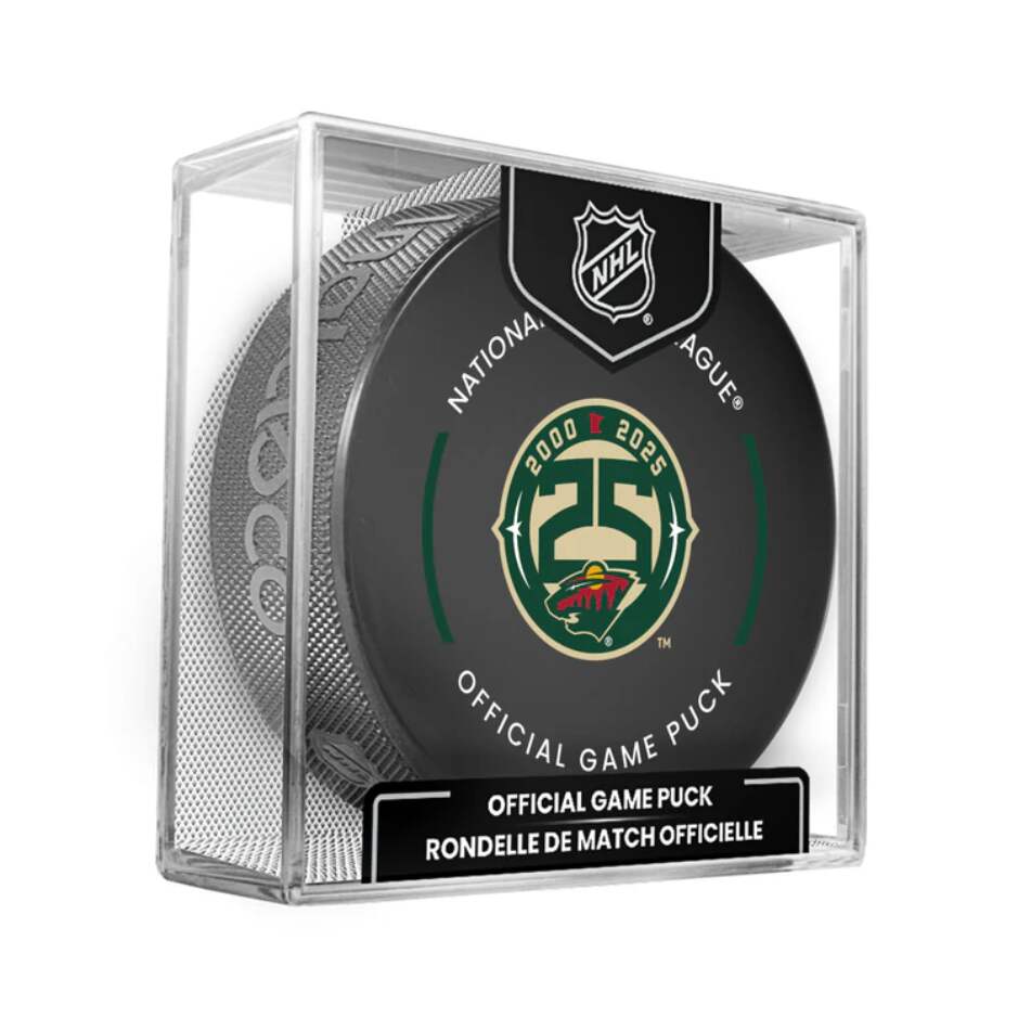 InGlasCo Fanouškovský puk NHL 25th Anniversary Game HS Cube (1ks), Minnesota Wild
