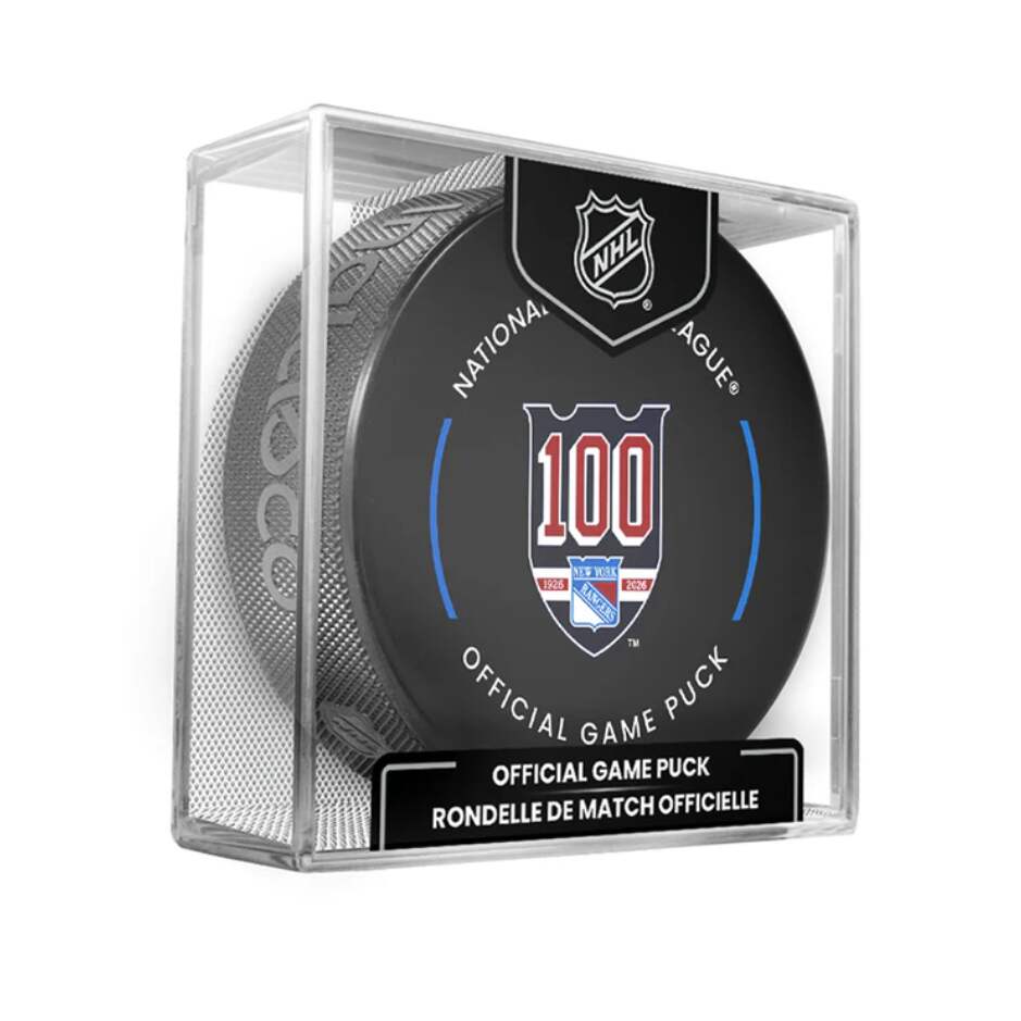 InGlasCo Fanouškovský puk NHL 100th Anniversary Game HS Cube (1ks), New York Rangers