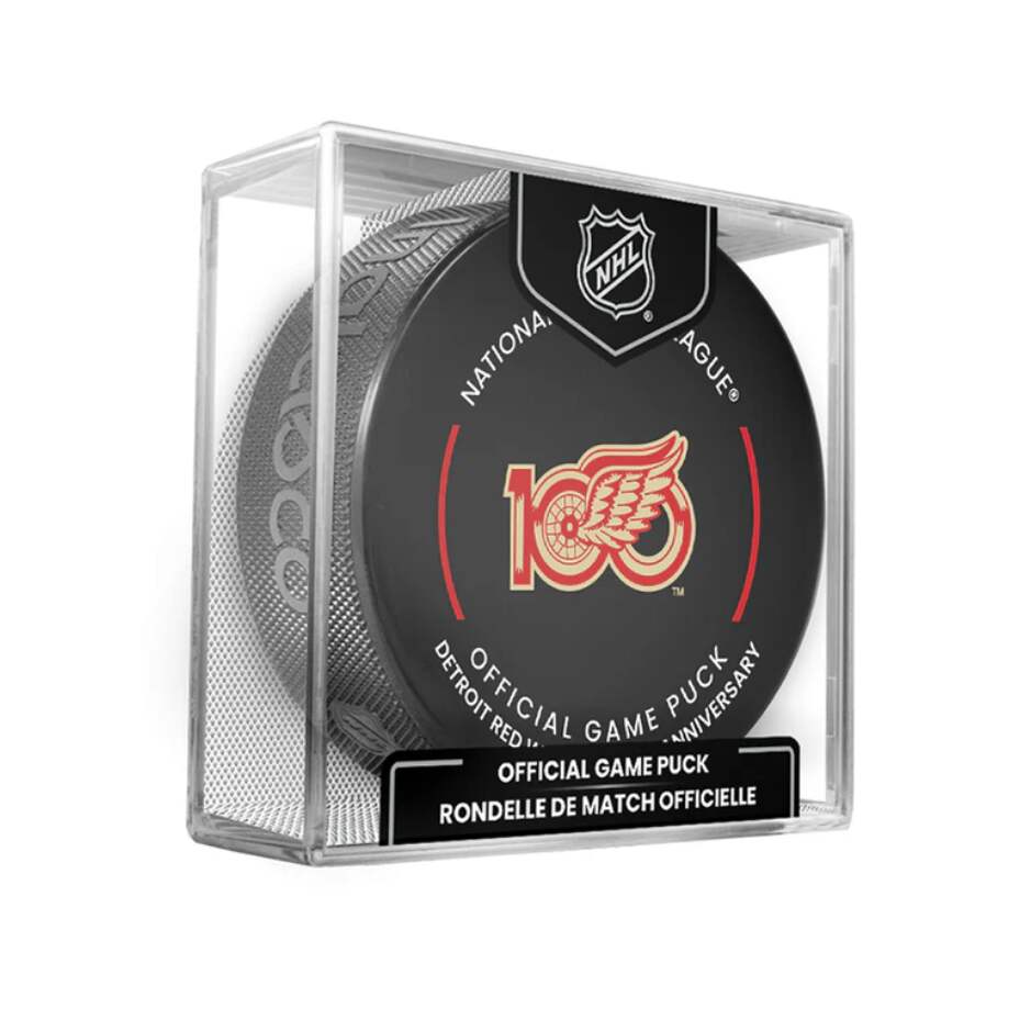 InGlasCo Fanouškovský puk NHL 100th Anniversary Game HS Cube (1ks), Detroit Red Wings