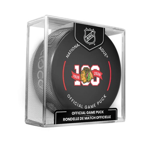 Fanouškovský puk NHL 100th Anniversary Game HS Cube (1ks)