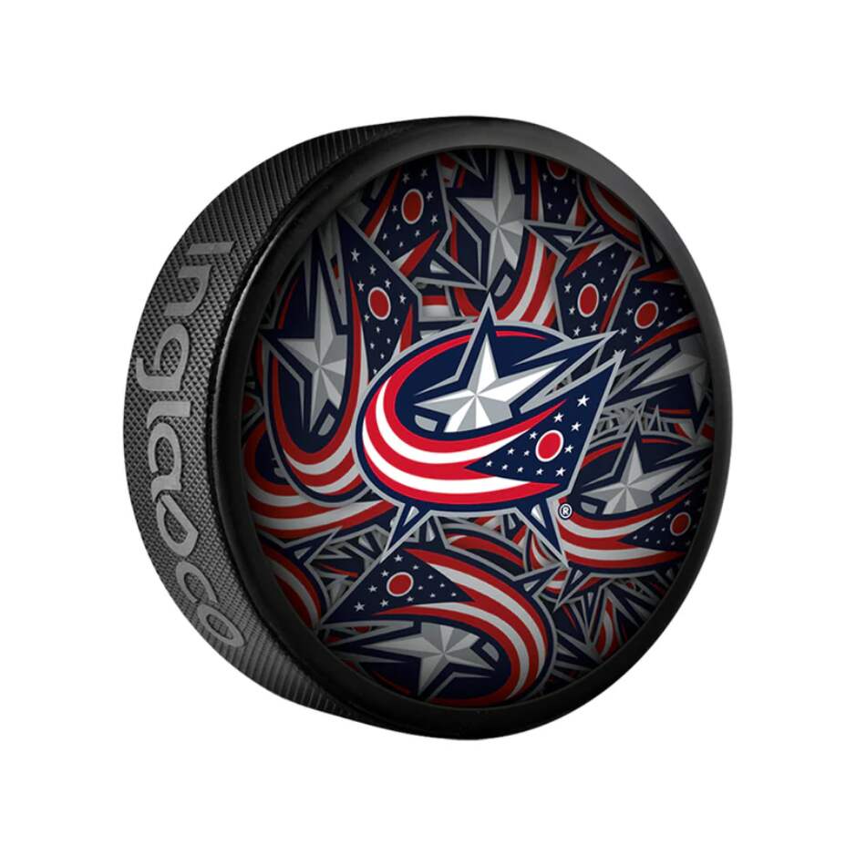 InGlasCo Fanouškovský puk NHL Clone Blister (1ks), Columbus Blue Jackets