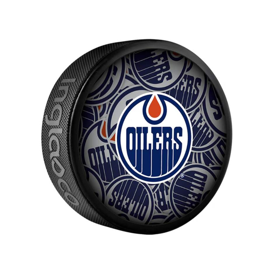 InGlasCo Fanouškovský puk NHL Clone Blister (1ks), Edmonton Oilers