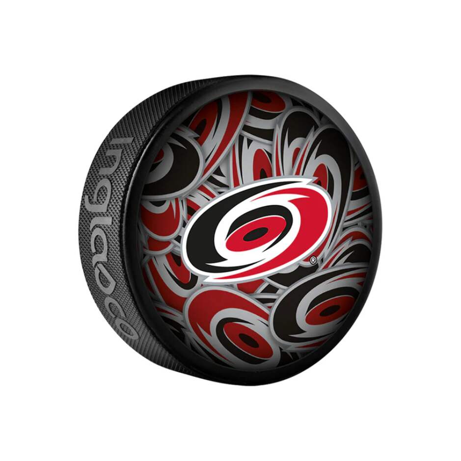 InGlasCo Fanouškovský puk NHL Clone Blister (1ks), Carolina Hurricanes