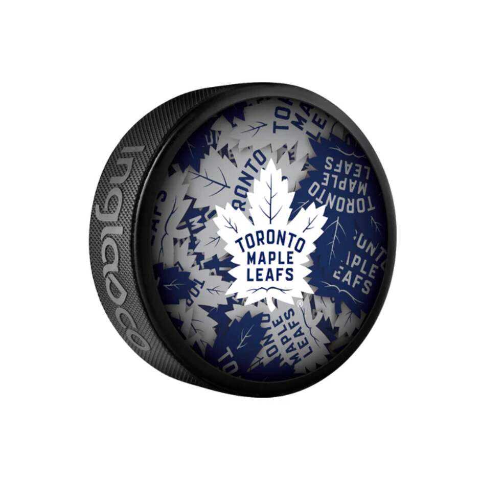 InGlasCo Fanouškovský puk NHL Clone Blister (1ks), Toronto Maple Leafs