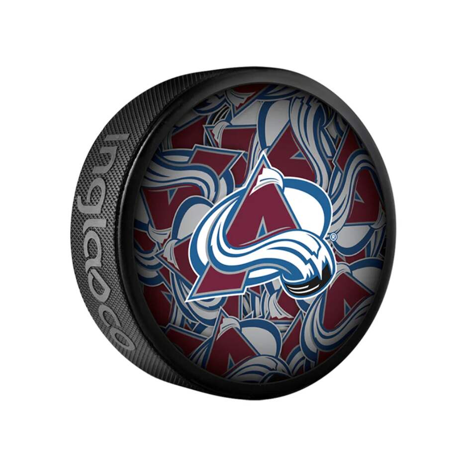 InGlasCo Fanouškovský puk NHL Clone Blister (1ks), Colorado Avalanche