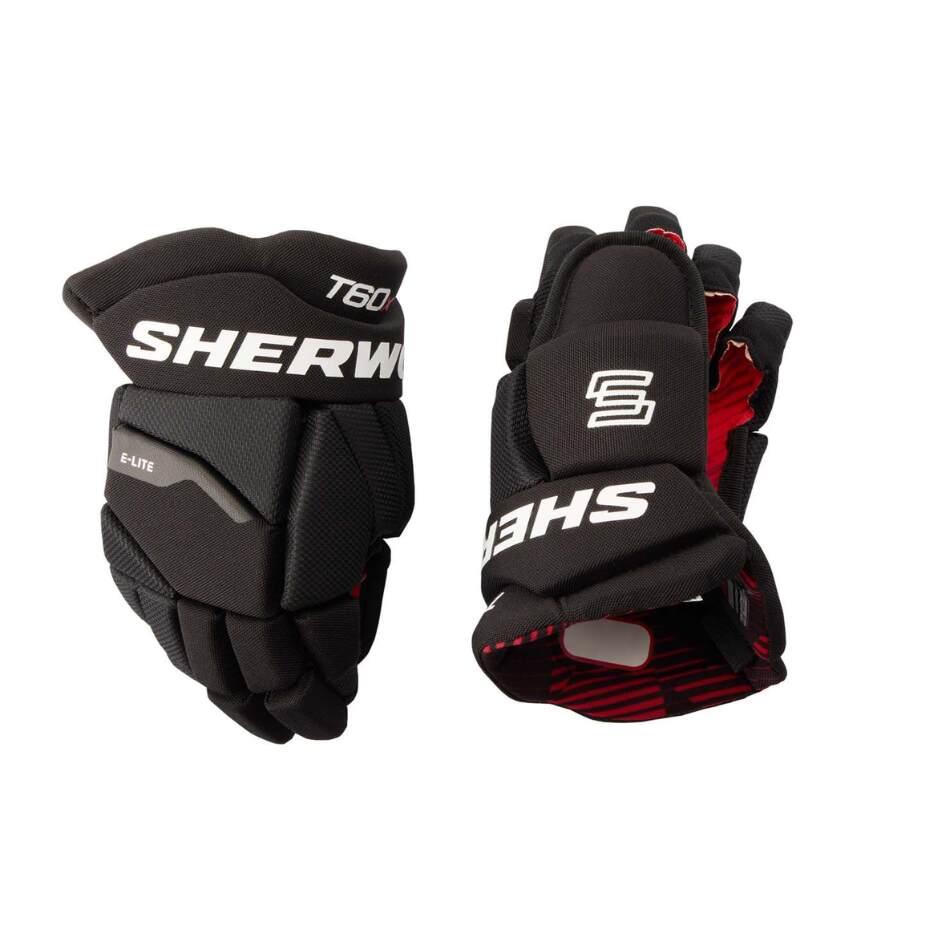 Sherwood Hokejové rukavice Sherwood T60X YTH, černá, Dětská, 9"