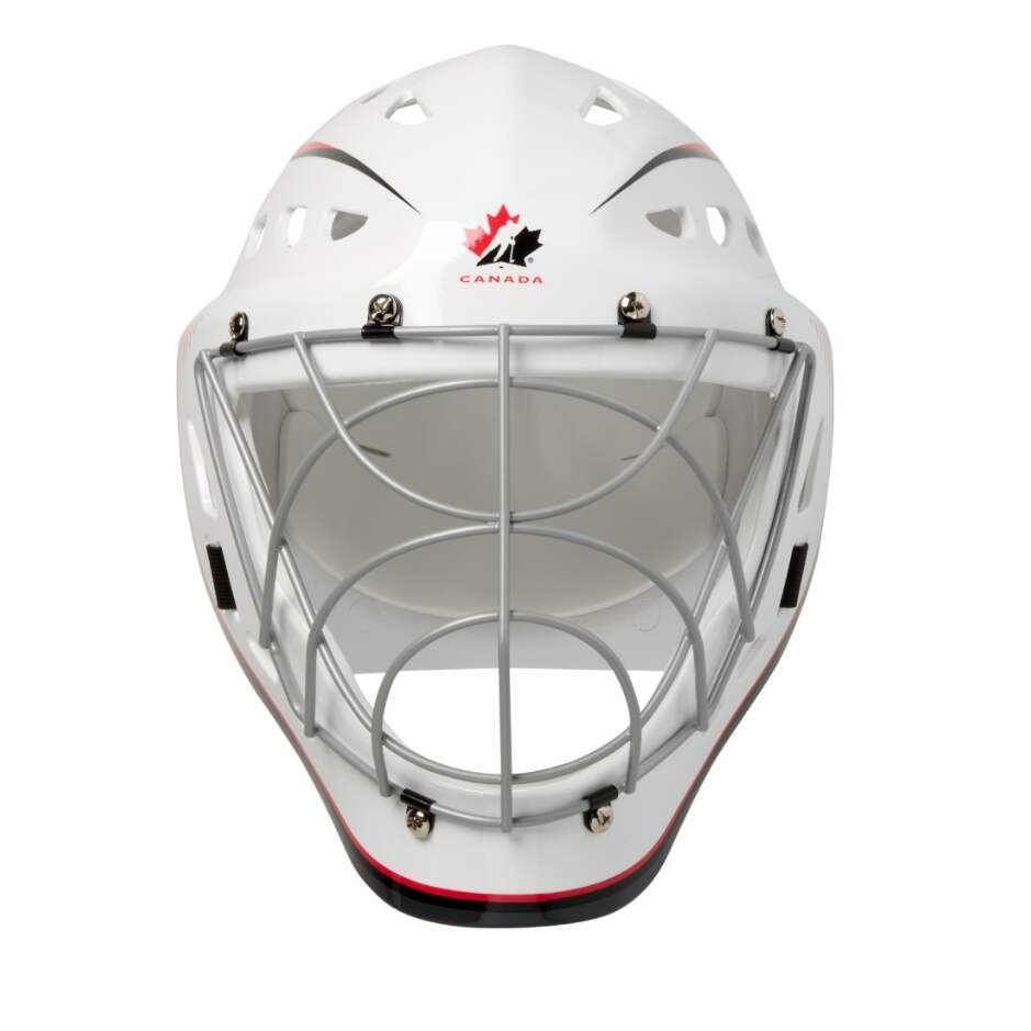 Winnwell Brankářská maska Hockey Canada Street Hockey, 48-58cm, bílá