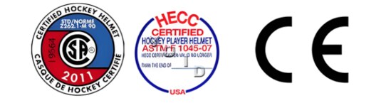 druhy certifikací u hokejových helem
