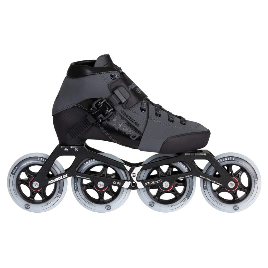 Powerslide Dětské Kolečkové Brusle Powerslide Triple X Evo Dark Grey, 34-37, 4x, 90