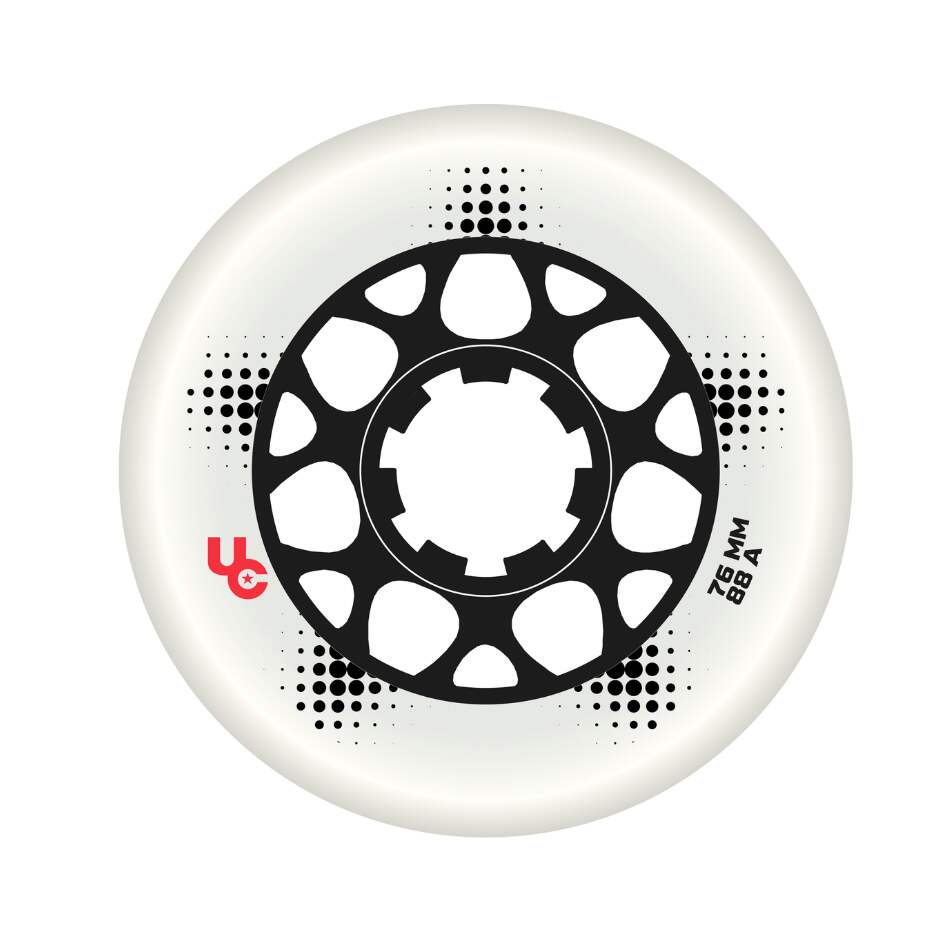 Powerslide Kolečka Powerslide Undercover Team (4ks), bílá, 88A, 76