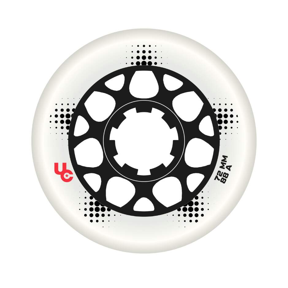 Powerslide Kolečka Powerslide Undercover Team (4ks), bílá, 88A, 84