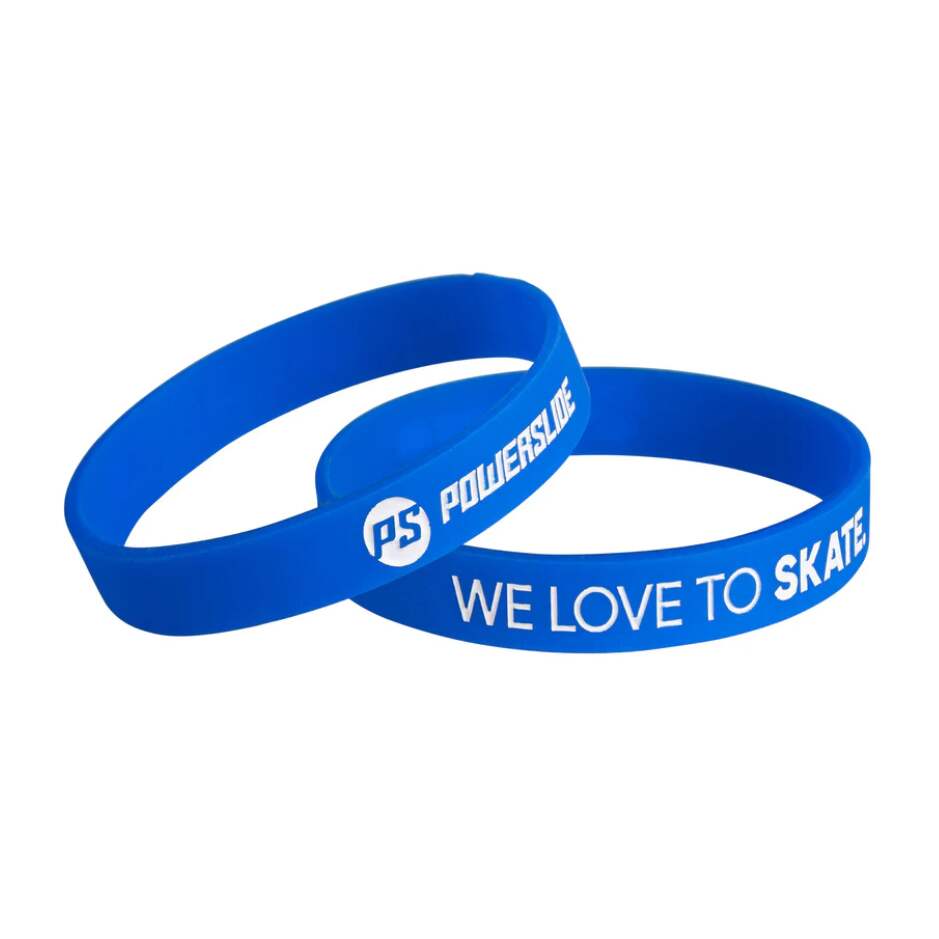 Powerslide Náramek Bracelet "We love to Skate" blue