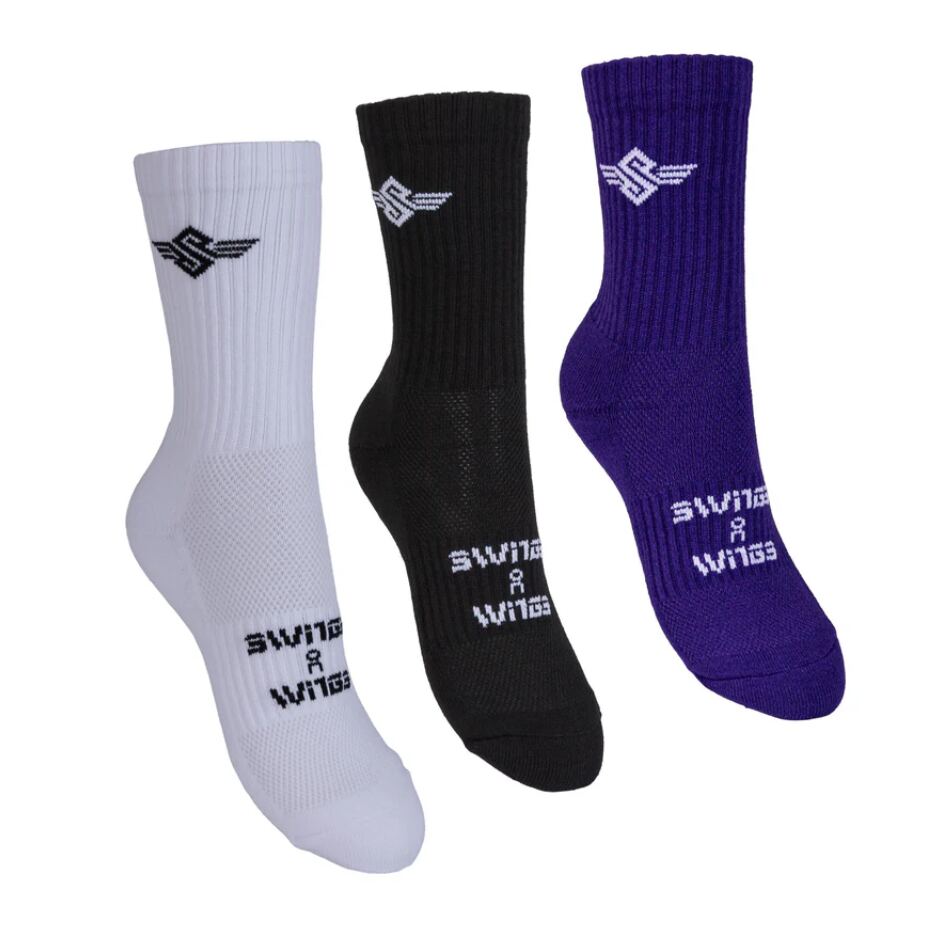 Powerslide Ponožky Swings Crew Socks 3-Pack, 44-47
